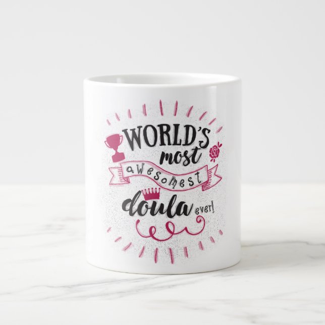 Tasse Géante La doula la plus géniale au monde. Jumbo. (Devant)