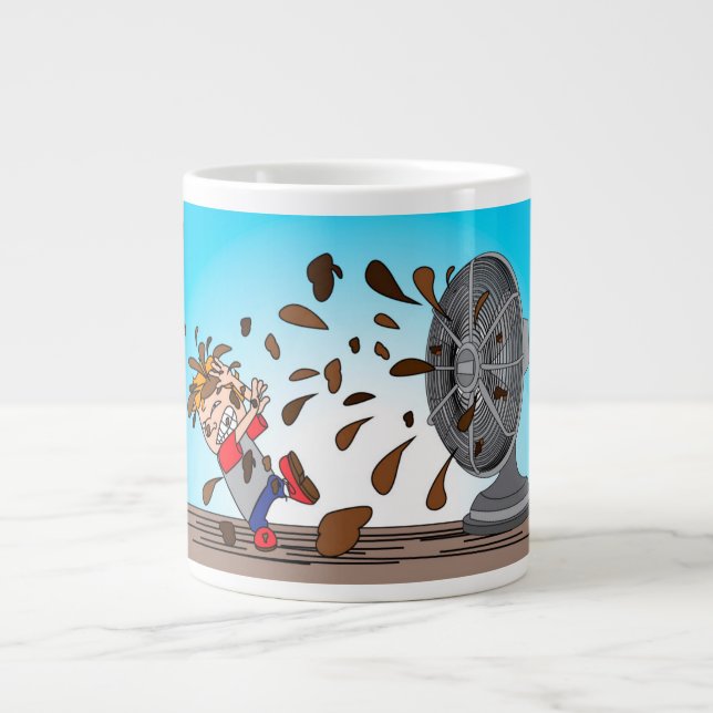 Tasse Géante La dunette a frappé la fan (Devant)