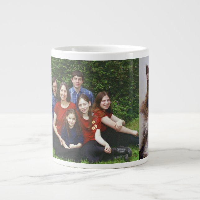Tasse Géante La famille et les mitaines de Rebekah (Devant)