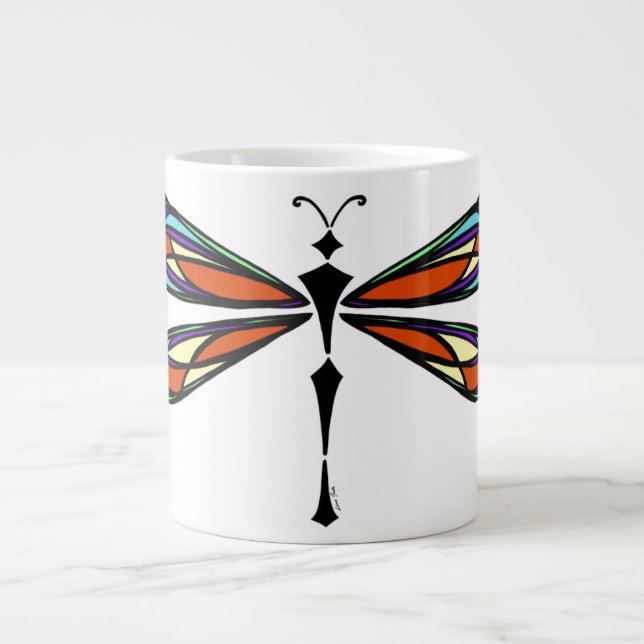 Tasse Géante La libellule de verre de Sardin (Devant)