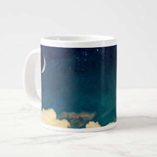 Tasse Géante La Lune Et Le Paysage Des Nuages
