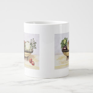 Tasse Géante La vie toujours avec un trug des légumes 1996