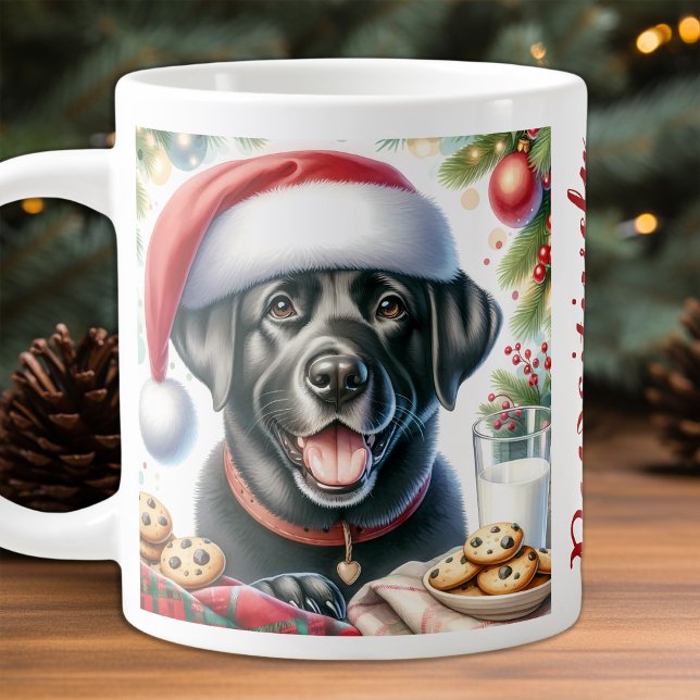 Tasse Géante Labrador Retriever Chien et Cookies de Noël (Créateur téléchargé)