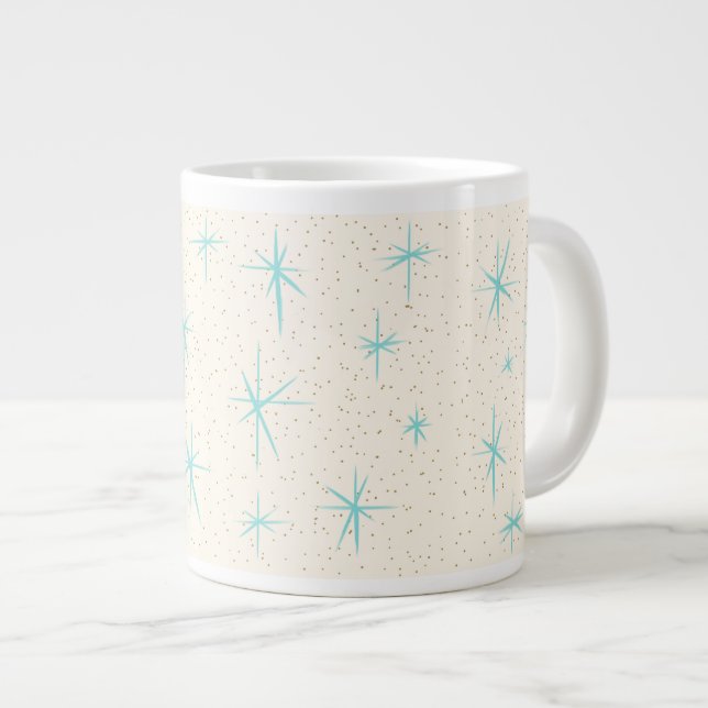 Tasse Géante L'Âge de l'espace Les étoiles turquoises (Devant droit)
