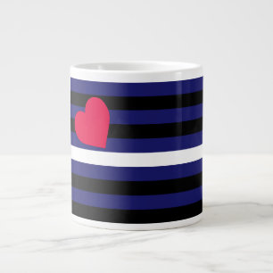 Tasse Géante Latex en cuir et drapeau de fierté de BDSM