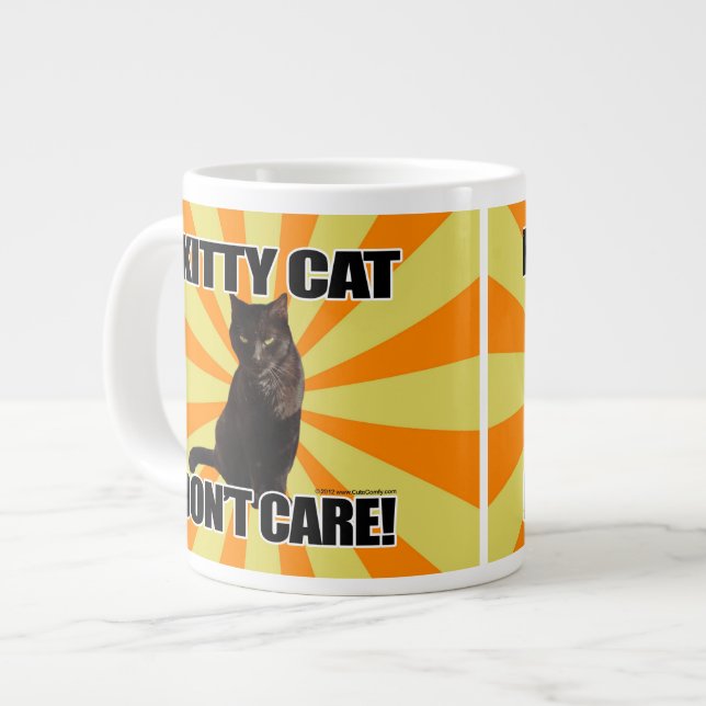 Tasse Géante Le chat de Kitty ne s'inquiètent pas (Devant gauche)