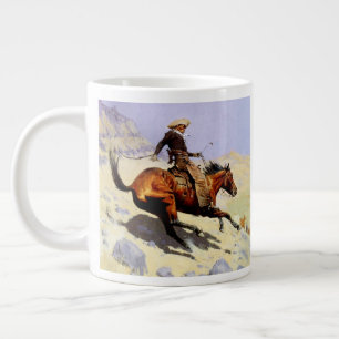 Tasse Géante Le Cowboy par Remington, Cavalerie Militaire Vinta