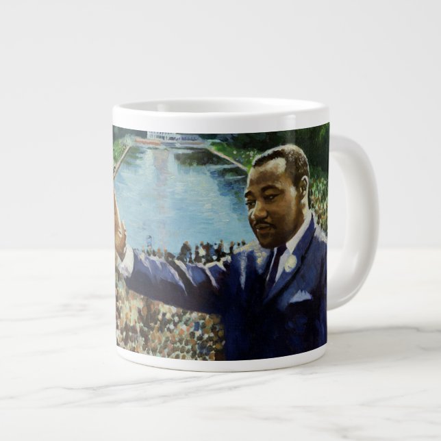 Tasse Géante Le discours commémoratif 2001 (Devant droit)
