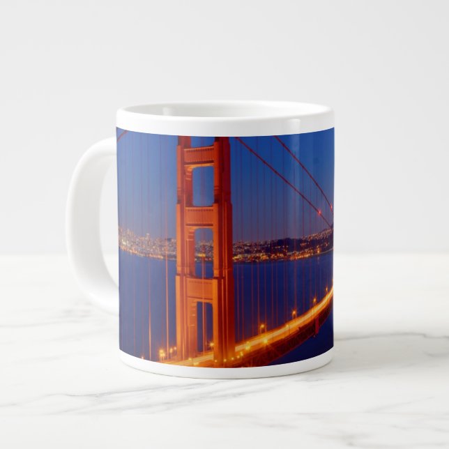 Tasse Géante Le pont iconique avec San Francisco (Devant gauche)