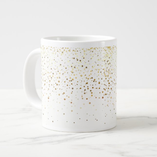 Tasse Géante Les étoiles d'or de Jumbo Mug-Petite (Devant gauche)