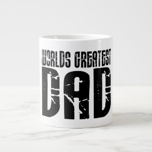 Tasse Géante Les papas Cool rétro : Le plus grand père du mon