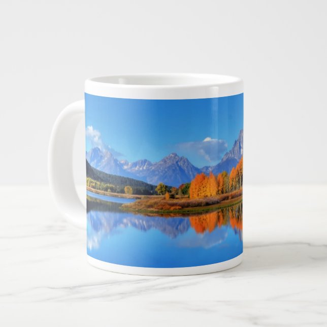 Tasse Géante Lever de soleil de courbure d'Oxbow (Devant gauche)