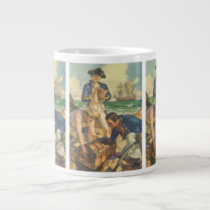 Tasse Géante L'île au trésor, contes de fées vintage pirates