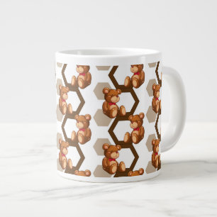 Tasse Géante l'illustration d'une rangée de nounours concernent