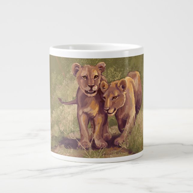 Tasse Géante Lion Cubs (Devant)