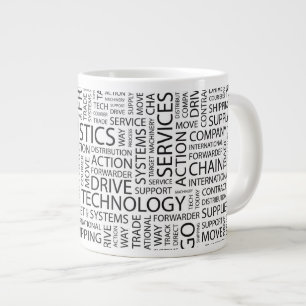 Tasse Géante LOGISTIQUE motif avec mots