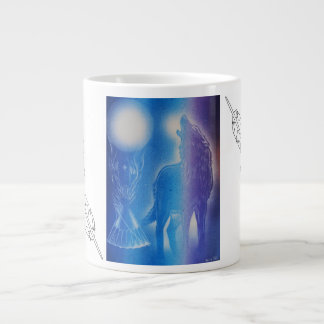 Tasse Géante Loup dans la brume