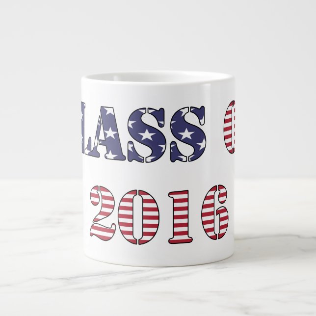 Tasse Géante Lycée de classe de 2016 (Devant)