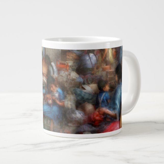 Tasse Géante Magasin - Le marché animé (Devant droit)
