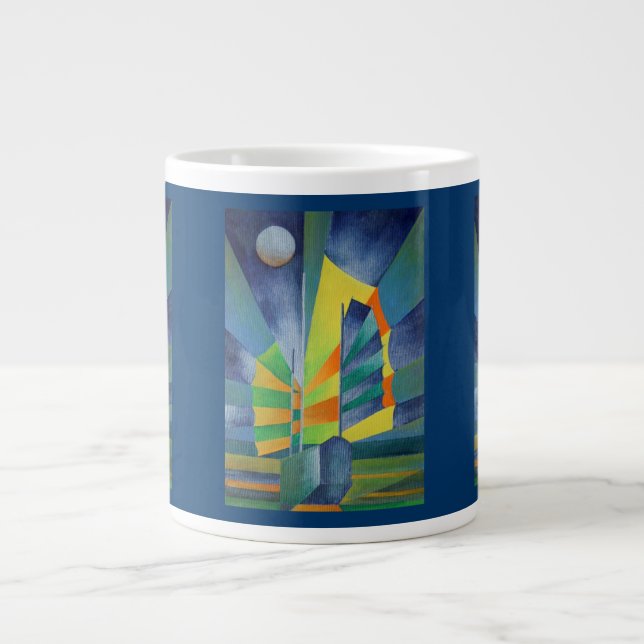 Tasse Géante Malade Par La Lumière De La Lune D'Argent (Devant)