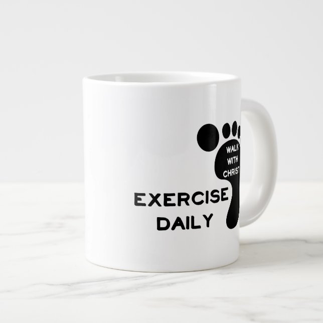 Tasse Géante Marcher Avec Christ (Devant droit)