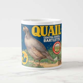 Tasse Géante Marque Quail Contra Costa Bartletts Vintage Crate 