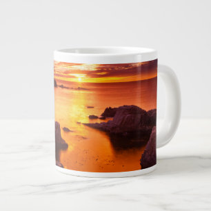 Tasse Géante Mer d'Orange, coucher du soleil, Californie