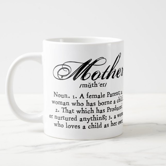 Tasse Géante Mère Définition, Fête des Mères (Gauche)