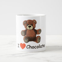 Mignonne I Coeur (Amour) Chocolat Teddy Ours