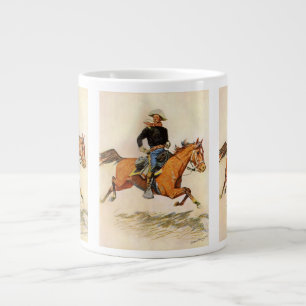 Tasse Géante Militaire Ancien, Un Officier de Cavalerie par Rem