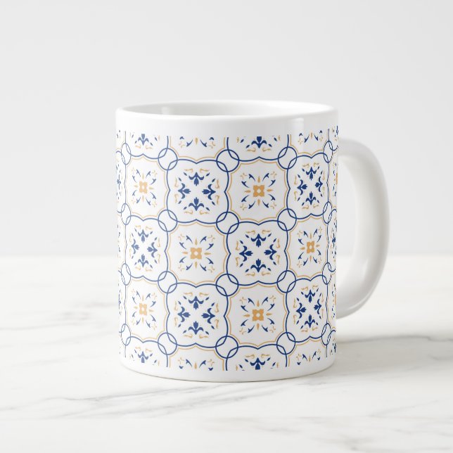 Tasse Géante Modèle floral 2 (Devant droit)