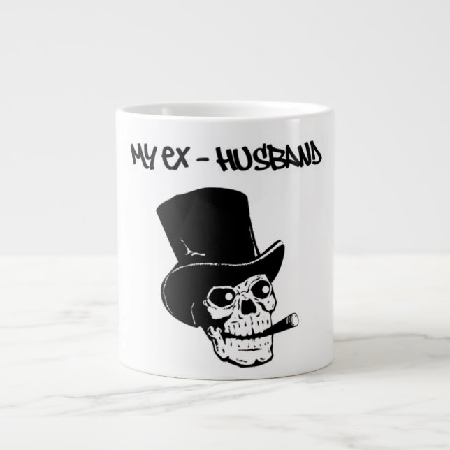 TASSE GÉANTE "MON EX-MARI" SKULLHEAD (Devant)