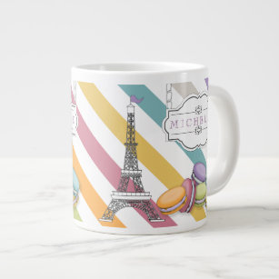 Tasse Géante Monogramme de la tour Eiffel Paris Macaron