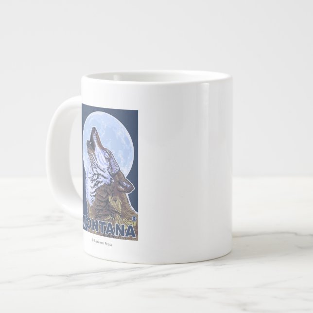 Tasse Géante MontanaWolf hurlant (Devant gauche)