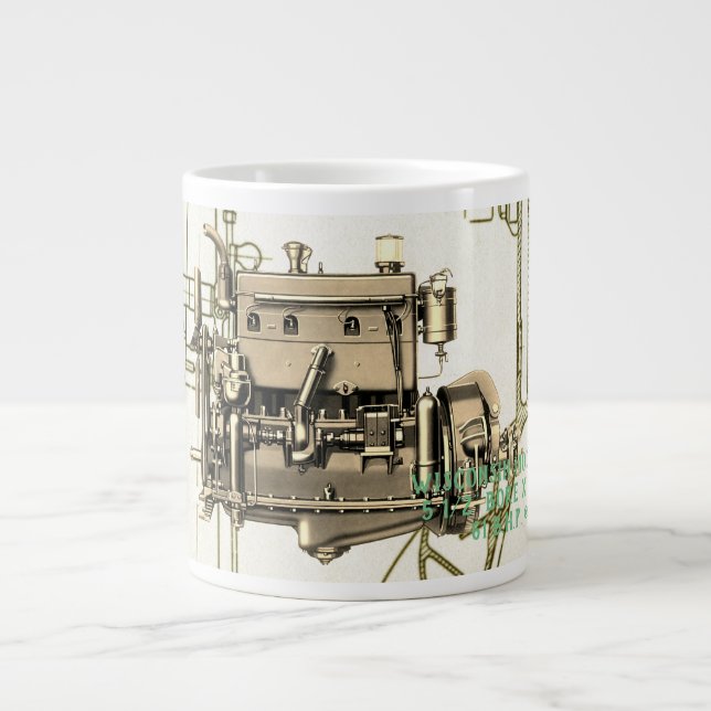 Tasse Géante Moteur Wisconsin Milwaukee Wisconsin Moteur à gaz  (Devant)