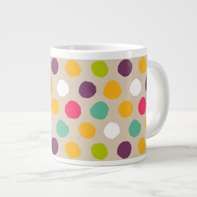 Tasse Géante motif à pois (Devant droit)