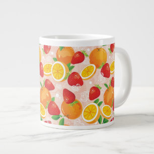 Tasse Géante motif Abstrait aux fraises