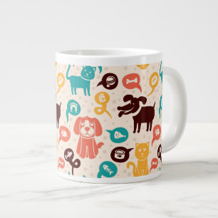 Tasse Géante Motif avec les chats et les chiens drôles