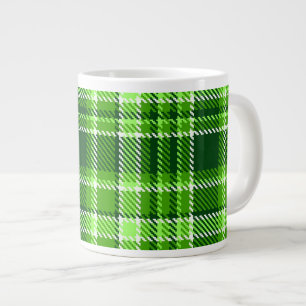 Tasse Géante Motif Checkered de couleur verte