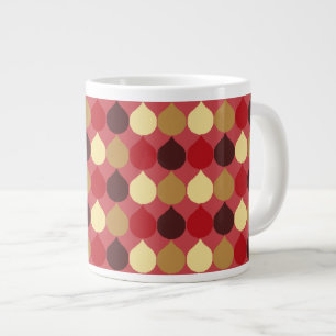 Tasse Géante Motif de cercles de Teardrop Ikat géométrique en c