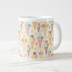Tasse Géante Motif de cornets de crème glacée