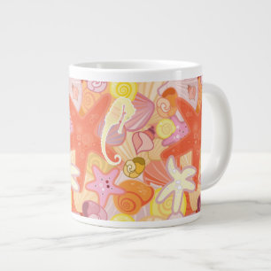 Tasse Géante Motif de créature maritime Pastel