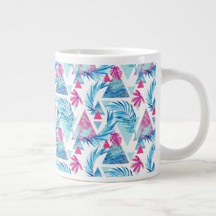 Tasse Géante Motif de feuilles tropicales Abstraites
