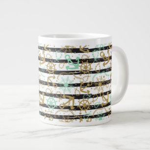 Tasse Géante Motif de la Ancre maritime