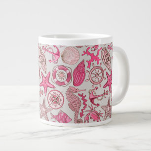 Tasse Géante Motif de mer rose