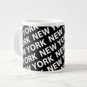 Tasse Géante Motif de New York White