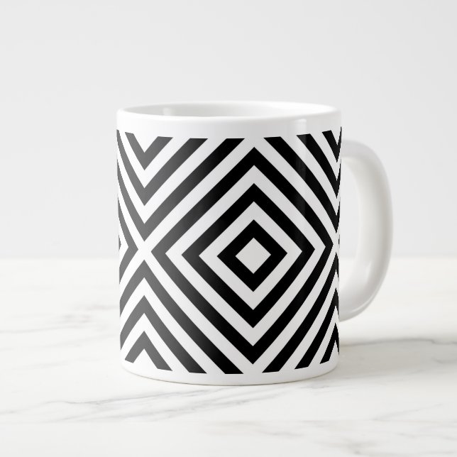 Tasse Géante Motif de rayures (Devant droit)
