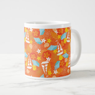 Tasse Géante Motif de voilier tropical