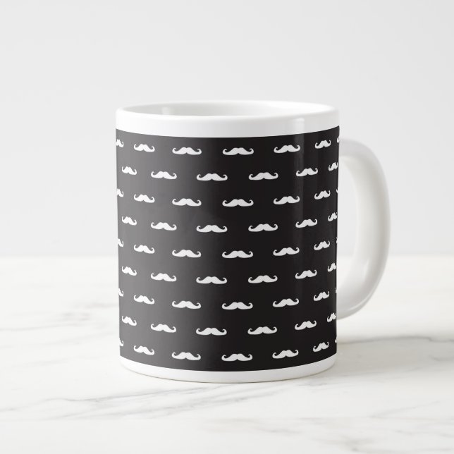 Tasse Géante motif des hipsters de Moustache (Devant droit)