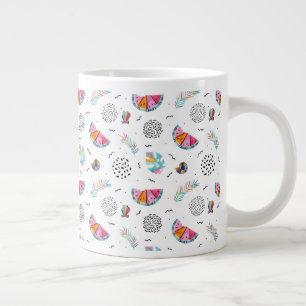 Tasse Géante Motif d'été de Memphis Style Tropical